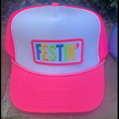 FESTIN' Neon Patch Hats