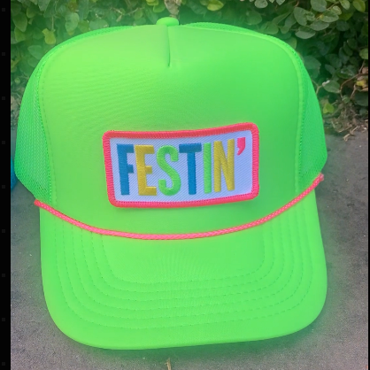 FESTIN' Neon Patch Hats