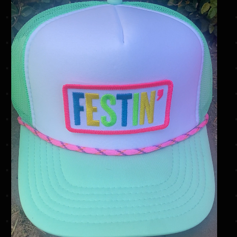 FESTIN' Neon Patch Hats