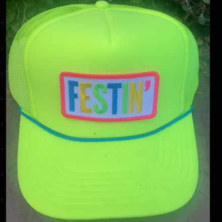 FESTIN' Neon Patch Hats
