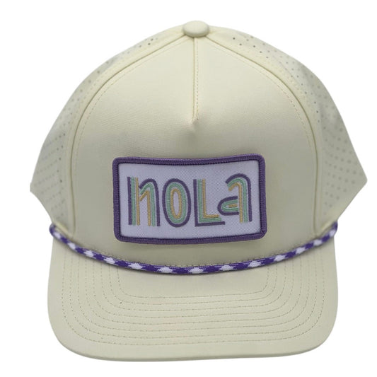 Mardi Gras- Celestial Yellow perforated